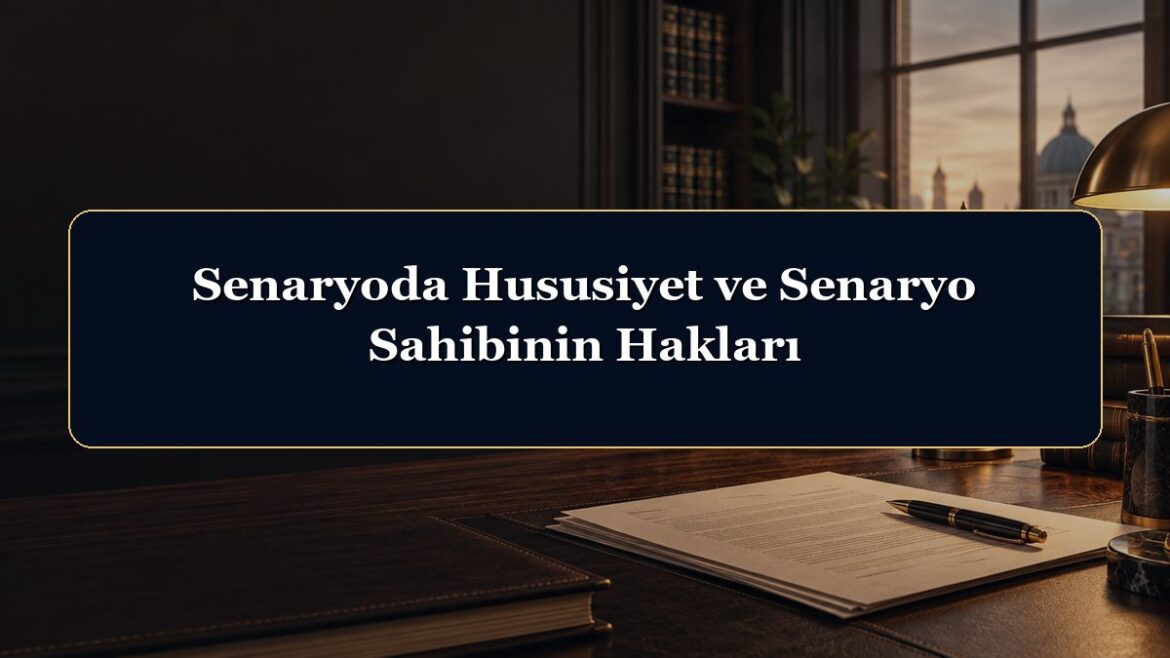 Senaryoda Hususiyet ve Senaryo Sahibinin Hakları