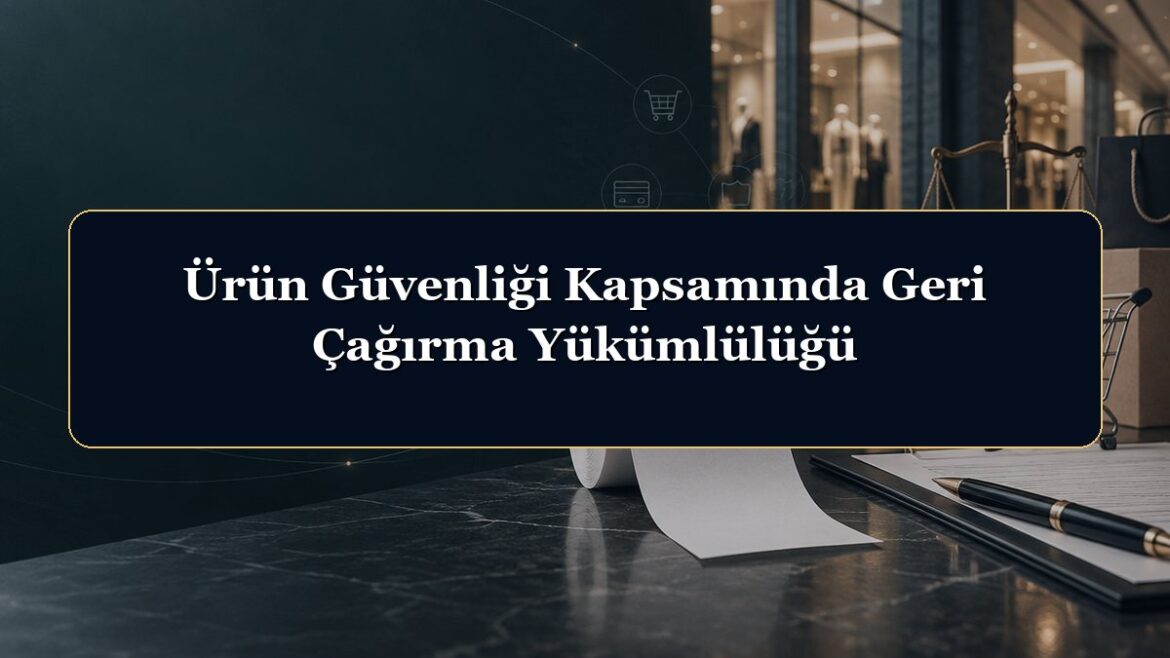 Ürün Güvenliği Kapsamında Geri Çağırma Yükümlülüğü