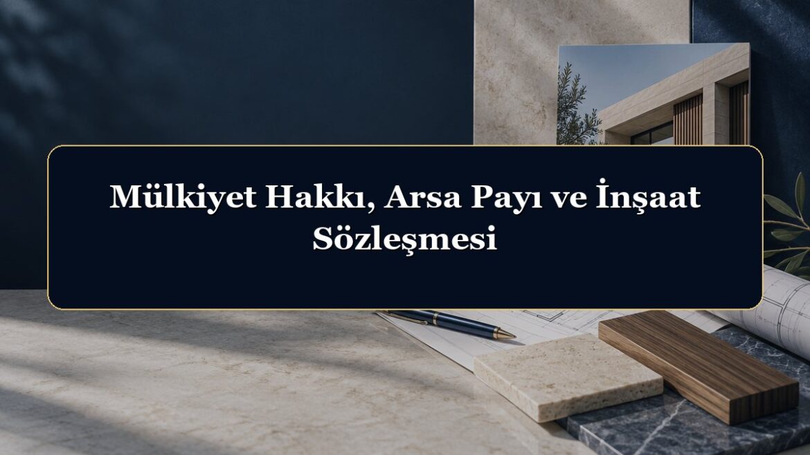 Mülkiyet Hakkı, Arsa Payı ve İnşaat Sözleşmesi