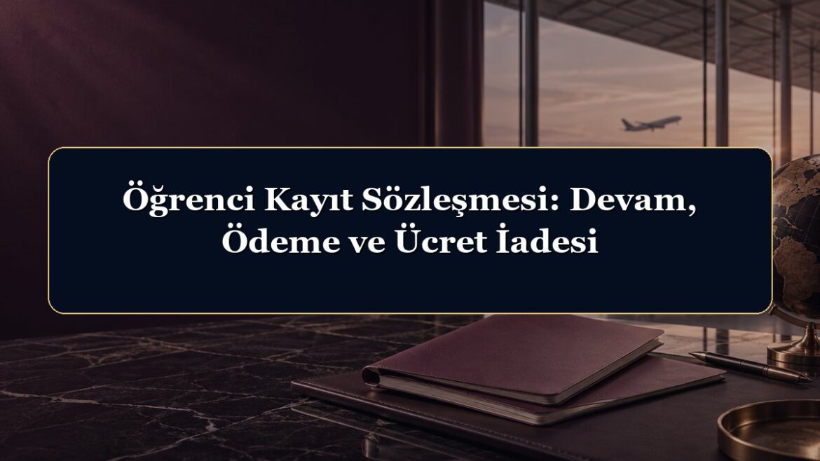 Öğrenci Kayıt Sözleşmesi: Devam, Ödeme ve Ücret İadesi