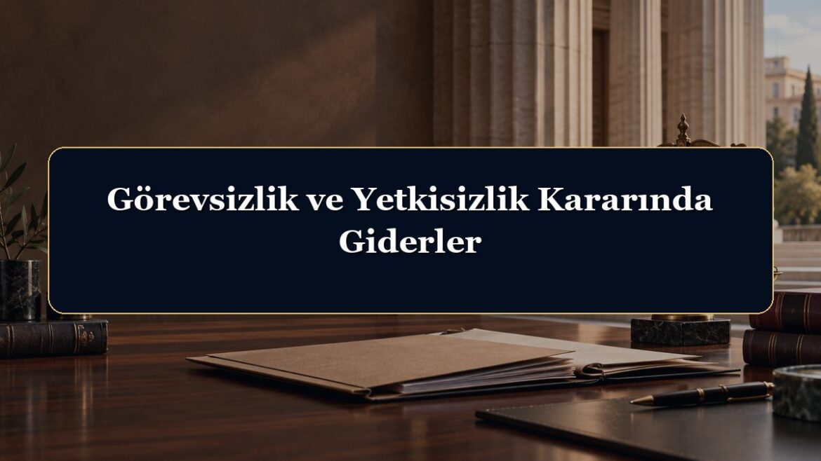 Görevsizlik ve Yetkisizlik Kararında Giderler