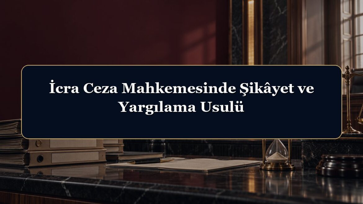 İcra Ceza Mahkemesinde Şikâyet ve Yargılama Usulü