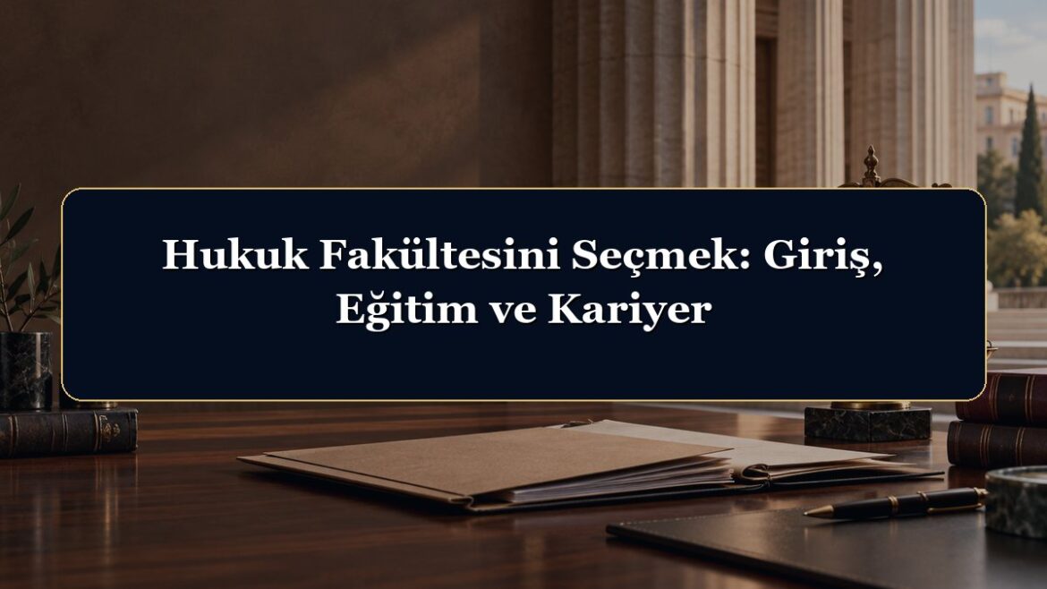 Hukuk Fakültesini Seçmek: Giriş, Eğitim ve Kariyer