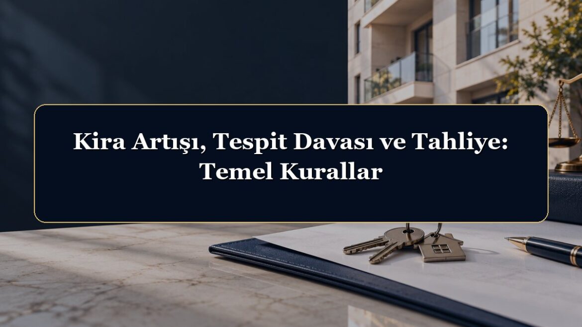 Kira Artışı, Tespit Davası ve Tahliye: Temel Kurallar