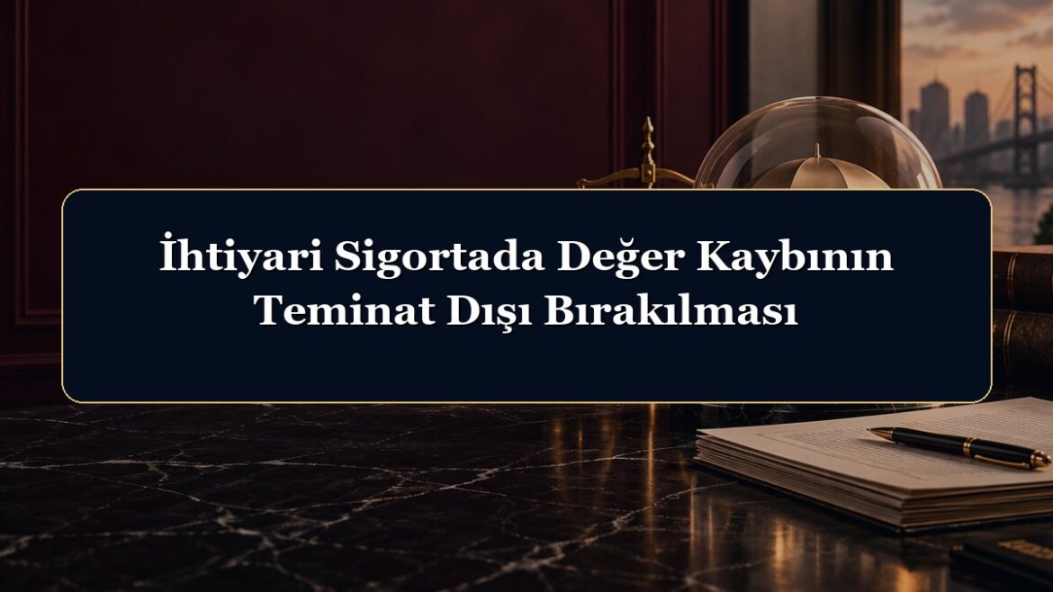 İhtiyari Sigortada Değer Kaybının Teminat Dışı Bırakılması