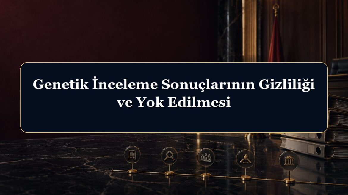 Genetik İnceleme Sonuçlarının Gizliliği ve Yok Edilmesi