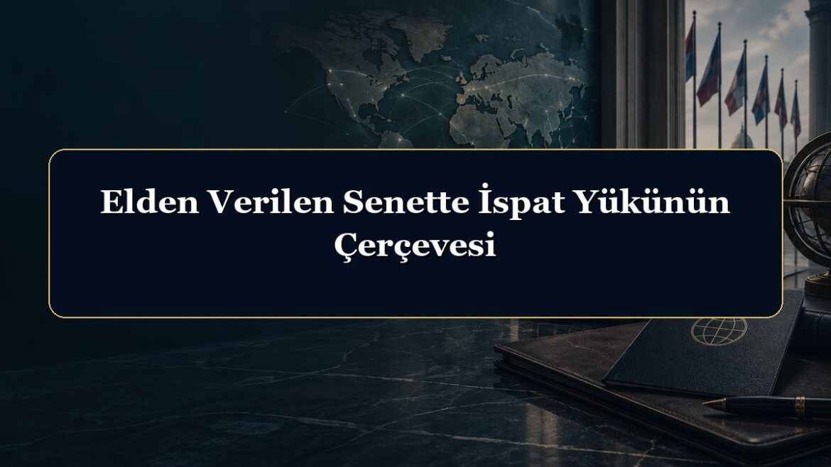 Elden Verilen Senette İspat Yükünün Çerçevesi