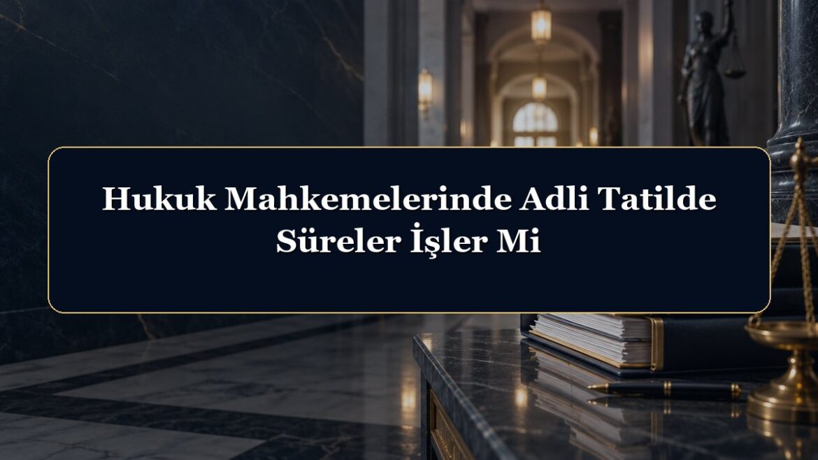 Hukuk Mahkemelerinde Adli Tatilde Süreler İşler Mi