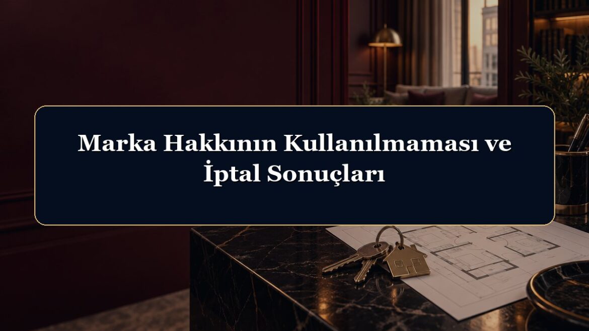 Marka Hakkının Kullanılmaması ve İptal Sonuçları
