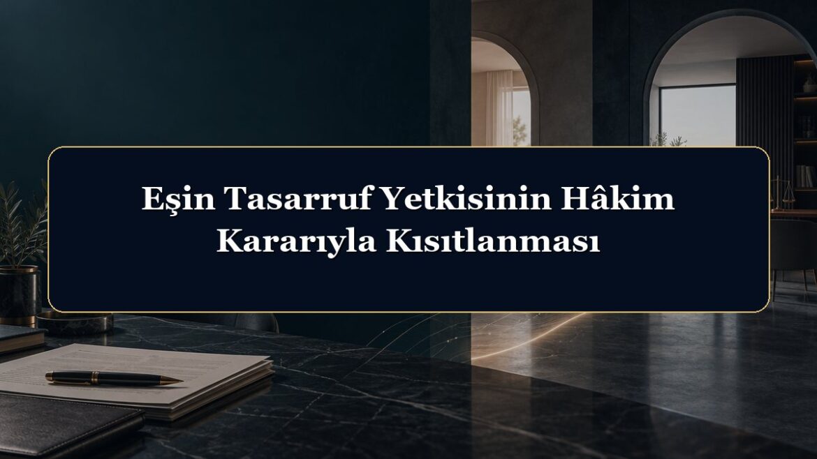 Eşin Tasarruf Yetkisinin Hâkim Kararıyla Kısıtlanması