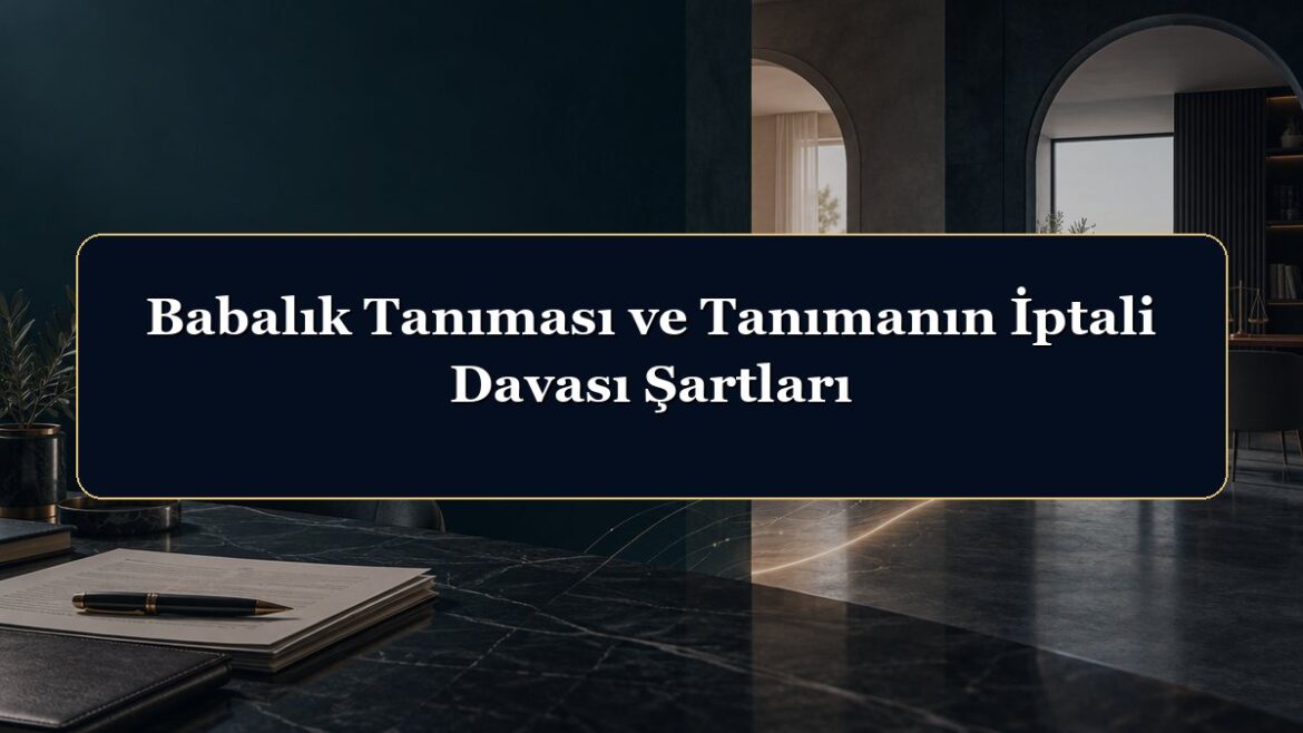 Babalık Tanıması ve Tanımanın İptali Davası Şartları