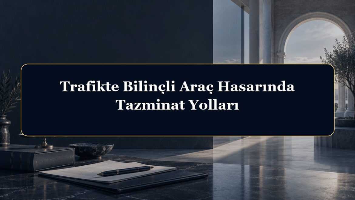 Trafikte Bilinçli Araç Hasarında Tazminat Yolları