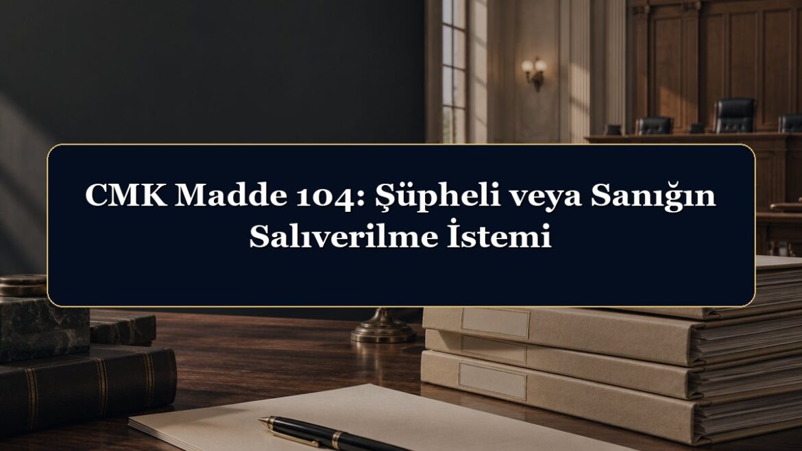 CMK Madde 104: Şüpheli veya Sanığın Salıverilme İstemi
