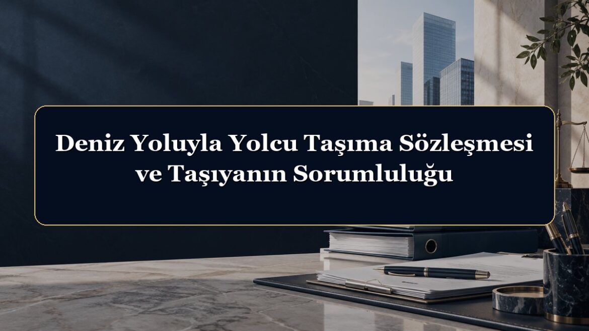 Deniz Yoluyla Yolcu Taşıma Sözleşmesi ve Taşıyanın Sorumluluğu