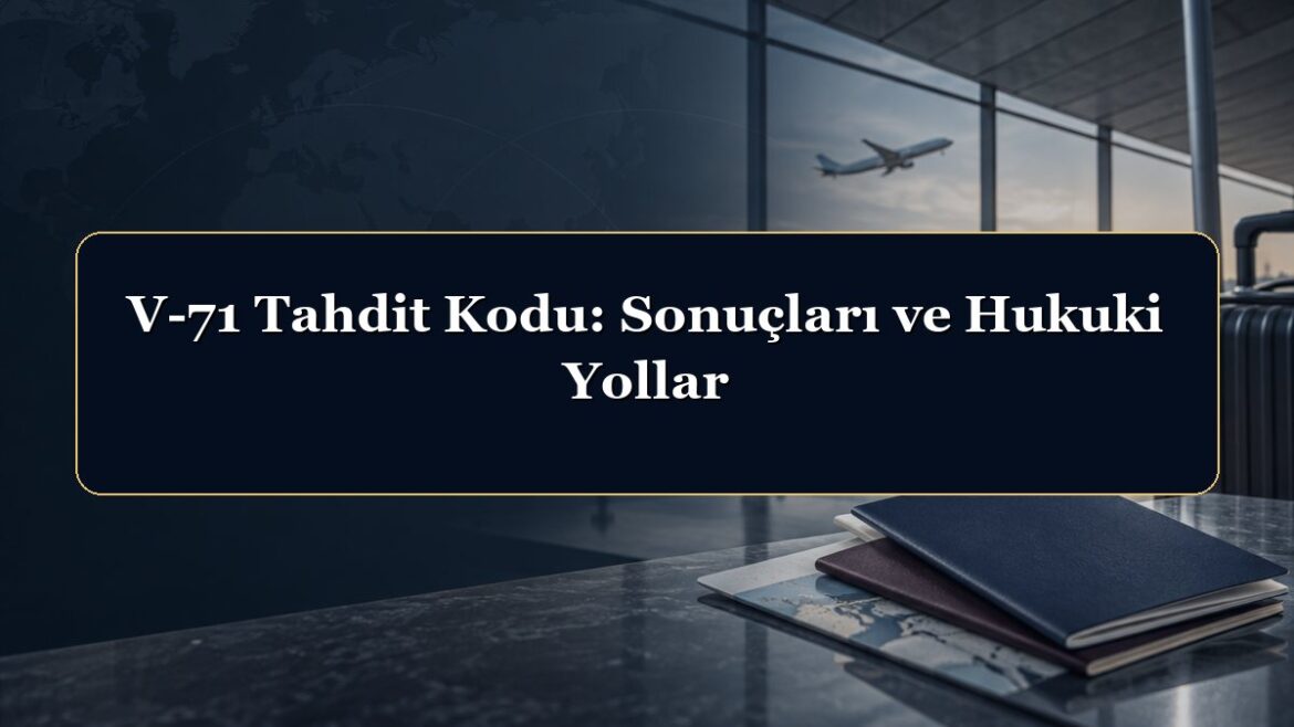 V-71 Tahdit Kodu: Sonuçları ve Hukuki Yollar