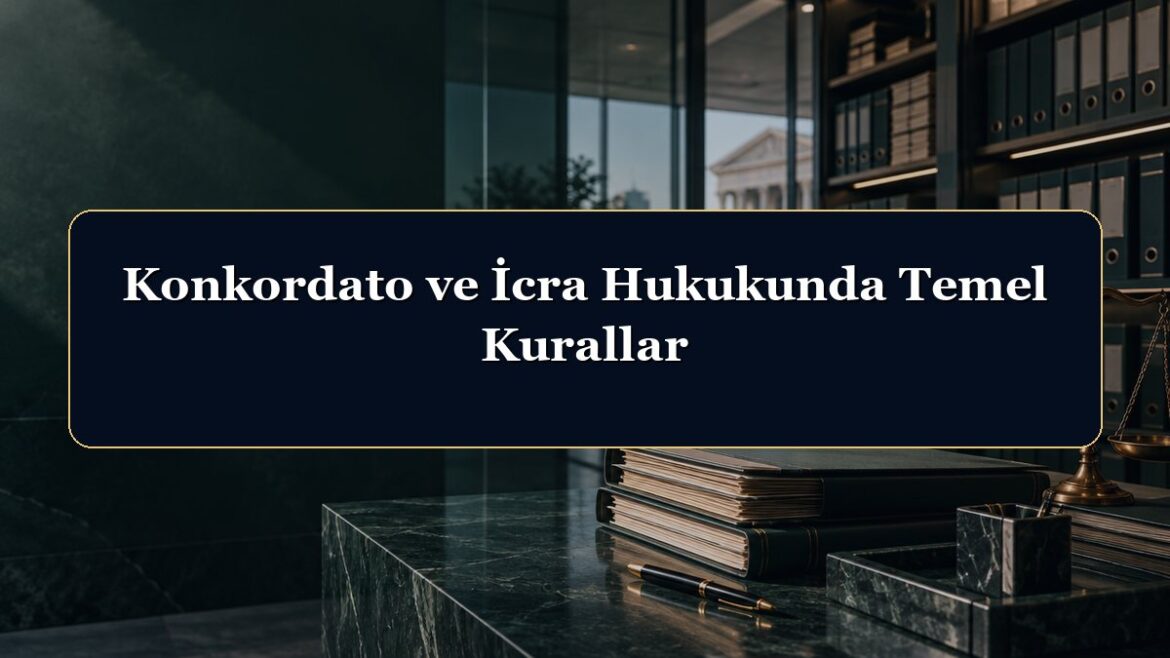 Konkordato ve İcra Hukukunda Temel Kurallar