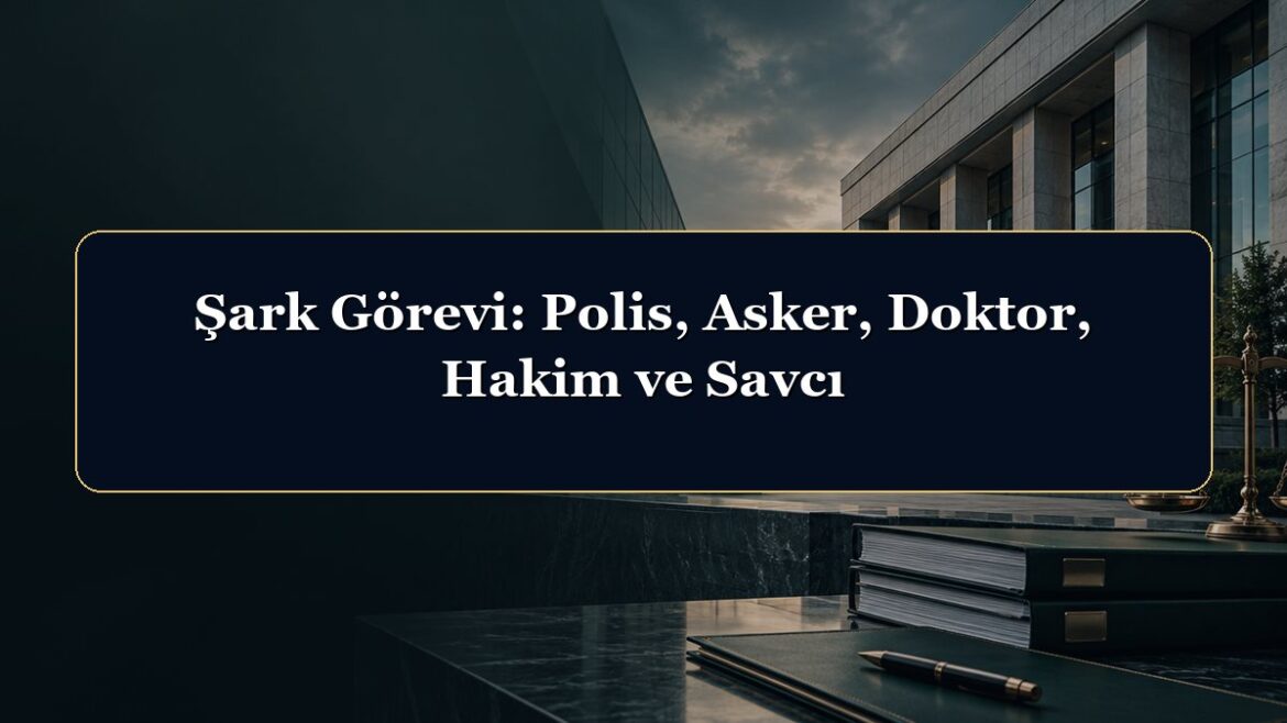 Şark Görevi: Polis, Asker, Doktor, Hakim ve Savcı