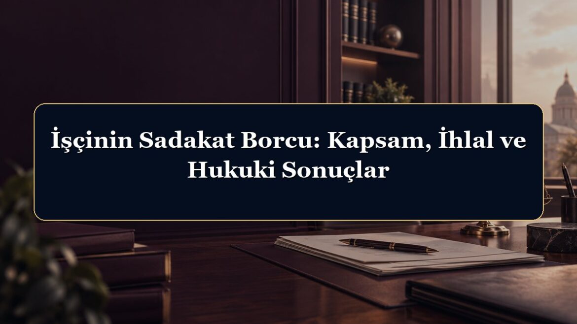 İşçinin Sadakat Borcu: Kapsam, İhlal ve Hukuki Sonuçlar