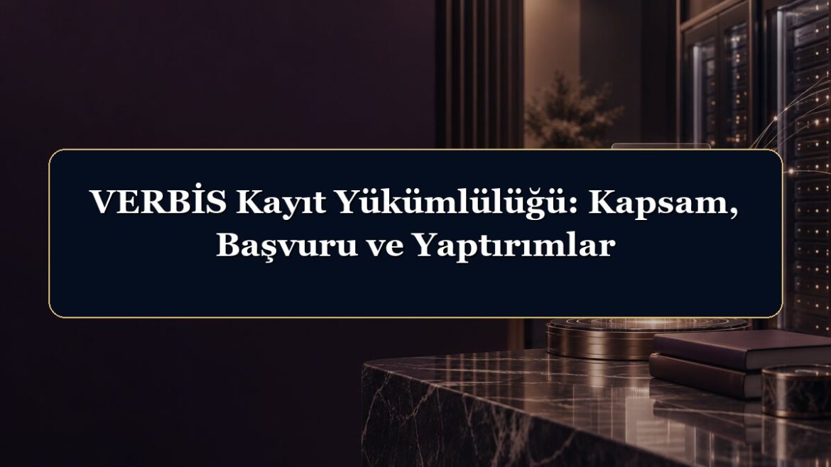 VERBİS Kayıt Yükümlülüğü: Kapsam, Başvuru ve Yaptırımlar