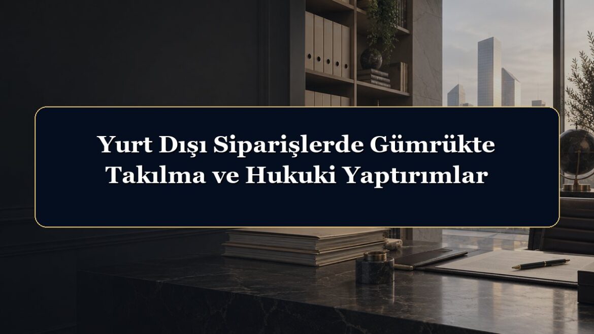 Yurt Dışı Siparişlerde Gümrükte Takılma ve Hukuki Yaptırımlar