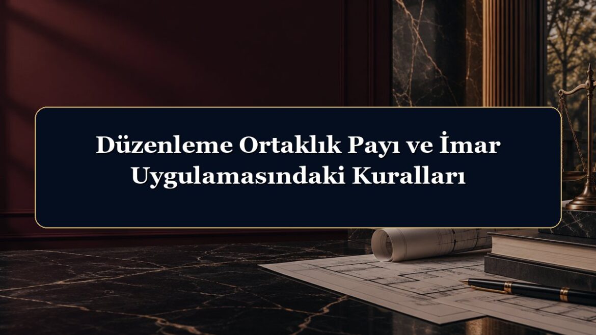 Düzenleme Ortaklık Payı ve İmar Uygulamasındaki Kuralları