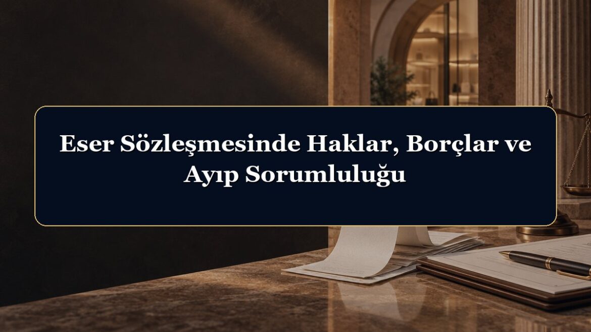 Eser Sözleşmesinde Haklar, Borçlar ve Ayıp Sorumluluğu