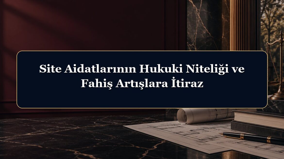 Site Aidatlarının Hukuki Niteliği ve Fahiş Artışlara İtiraz