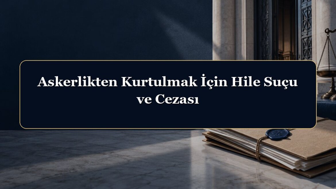 Askerlikten Kurtulmak İçin Hile Suçu ve Cezası