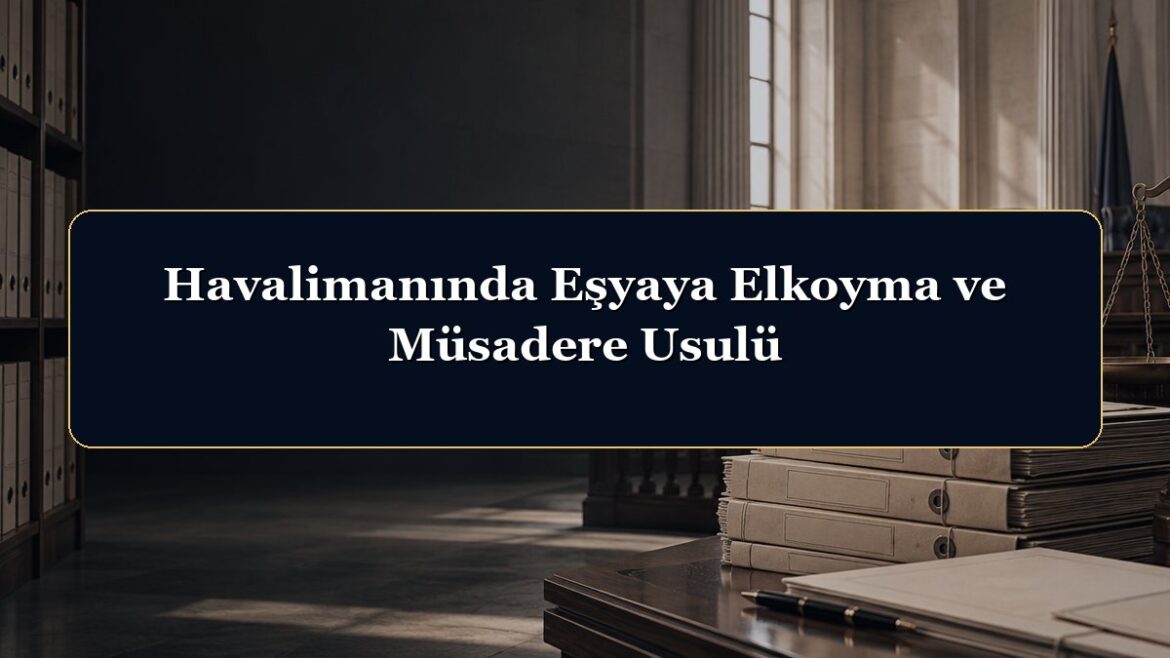 Havalimanında Eşyaya Elkoyma ve Müsadere Usulü