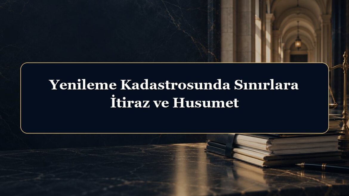 Yenileme Kadastrosunda Sınırlara İtiraz ve Husumet