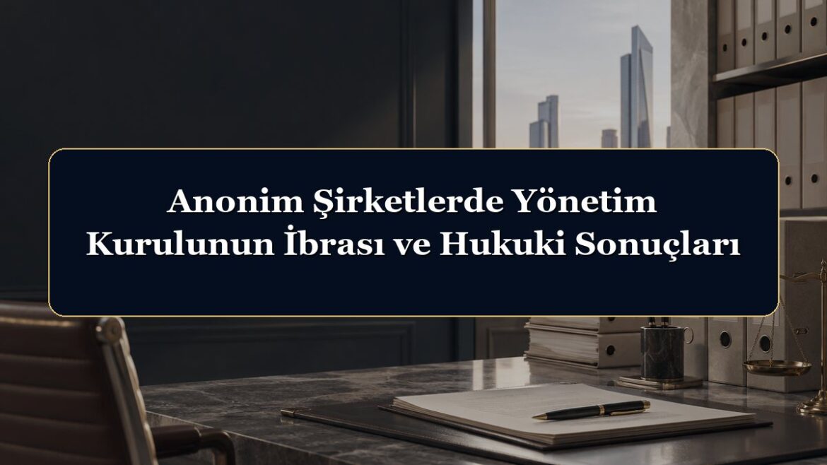 Anonim Şirketlerde Yönetim Kurulunun İbrası ve Hukuki Sonuçları