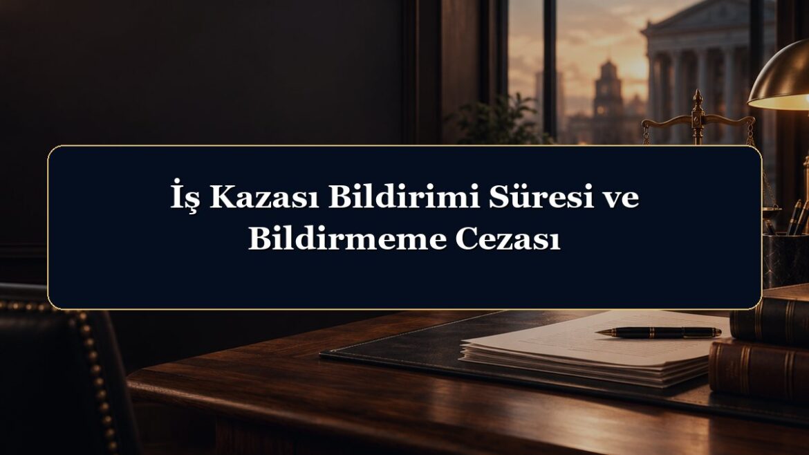 İş Kazası Bildirimi Süresi ve Bildirmeme Cezası
