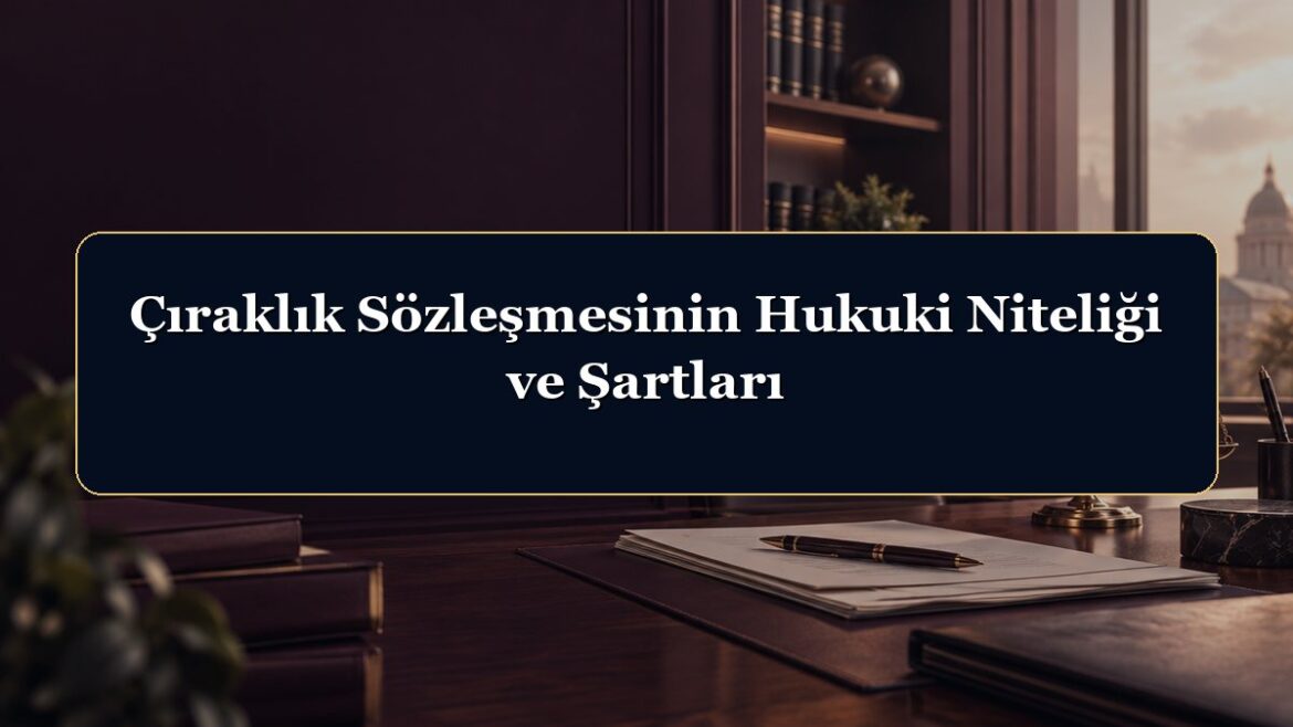 Çıraklık Sözleşmesinin Hukuki Niteliği ve Şartları