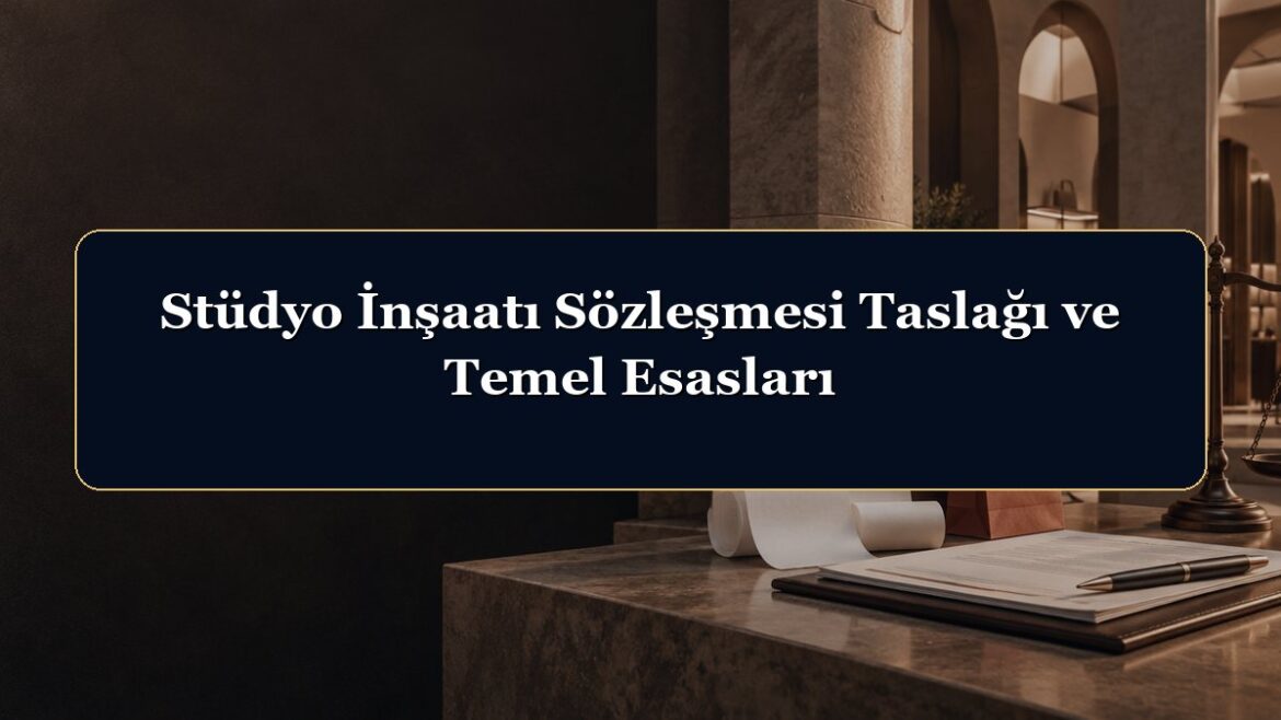 Stüdyo İnşaatı Sözleşmesi Taslağı ve Temel Esasları