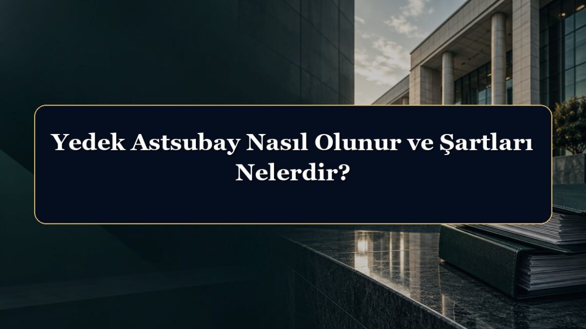 Yedek Astsubay Nasıl Olunur ve Şartları Nelerdir?