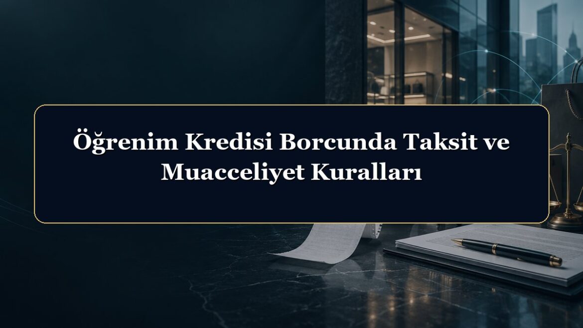 Öğrenim Kredisi Borcunda Taksit ve Muacceliyet Kuralları