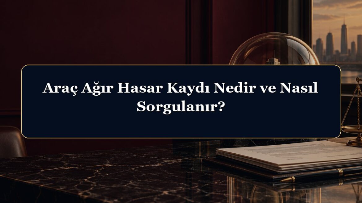 Araç Ağır Hasar Kaydı Nedir ve Nasıl Sorgulanır?
