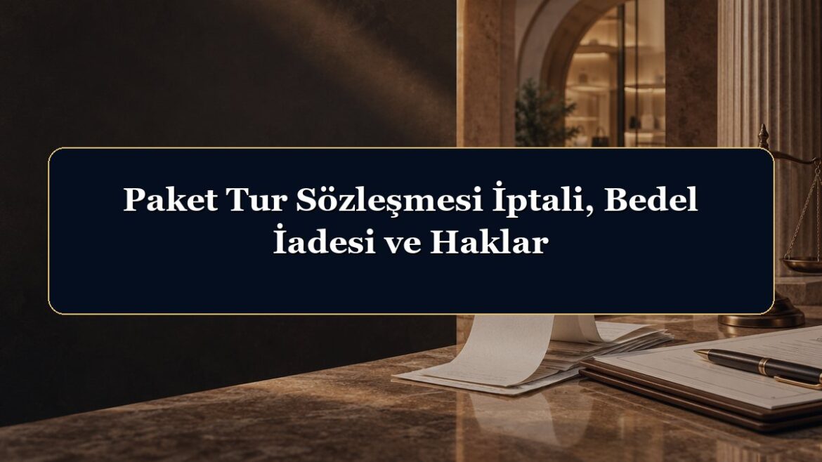 Paket Tur Sözleşmesi İptali, Bedel İadesi ve Haklar