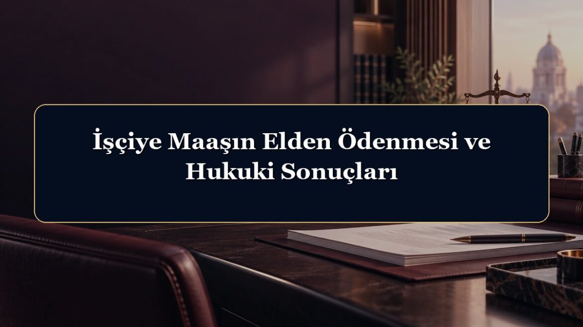 İşçiye Maaşın Elden Ödenmesi ve Hukuki Sonuçları