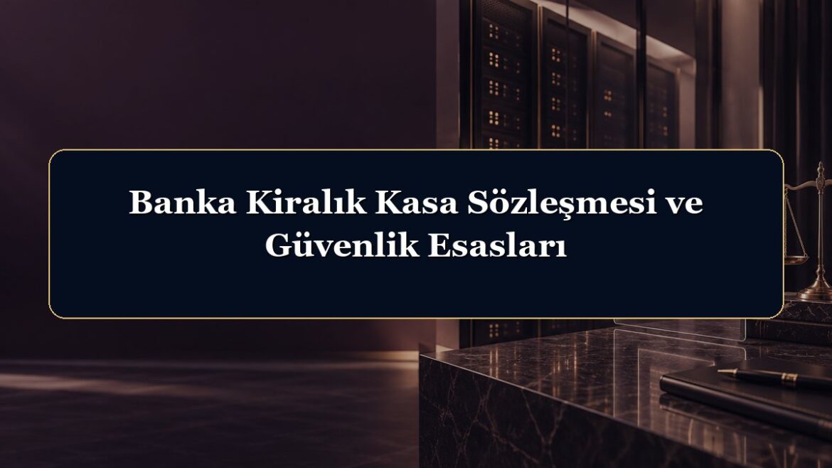 Banka Kiralık Kasa Sözleşmesi ve Güvenlik Esasları