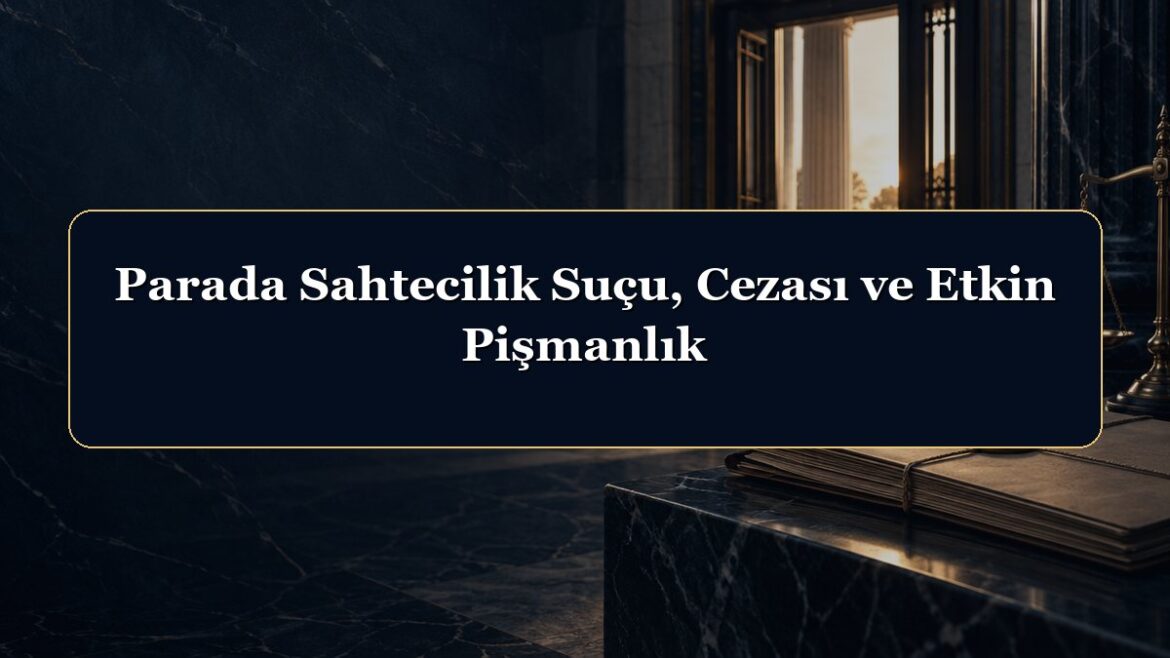 Parada Sahtecilik Suçu, Cezası ve Etkin Pişmanlık