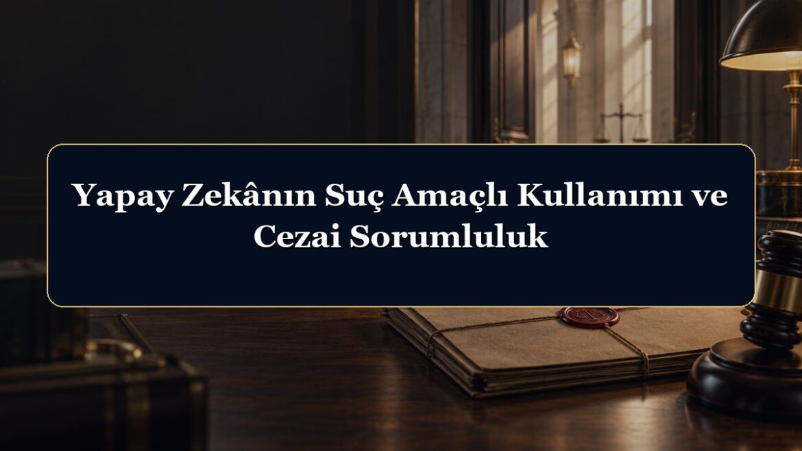 Yapay Zekânın Suç Amaçlı Kullanımı ve Cezai Sorumluluk