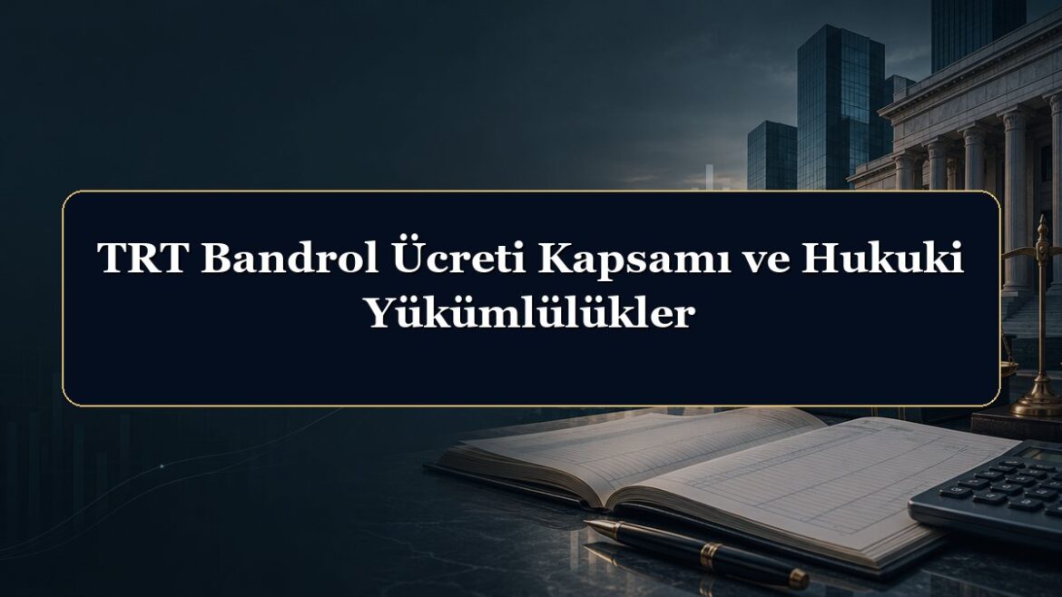 TRT Bandrol Ücreti Kapsamı ve Hukuki Yükümlülükler