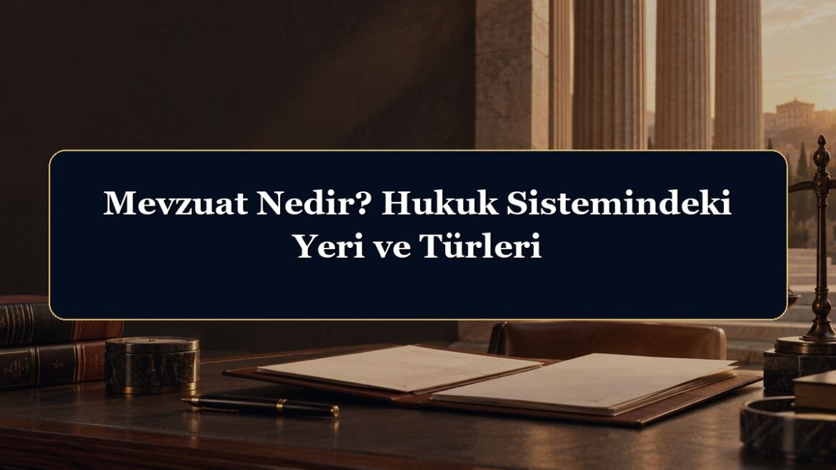 Mevzuat Nedir? Hukuk Sistemindeki Yeri ve Türleri