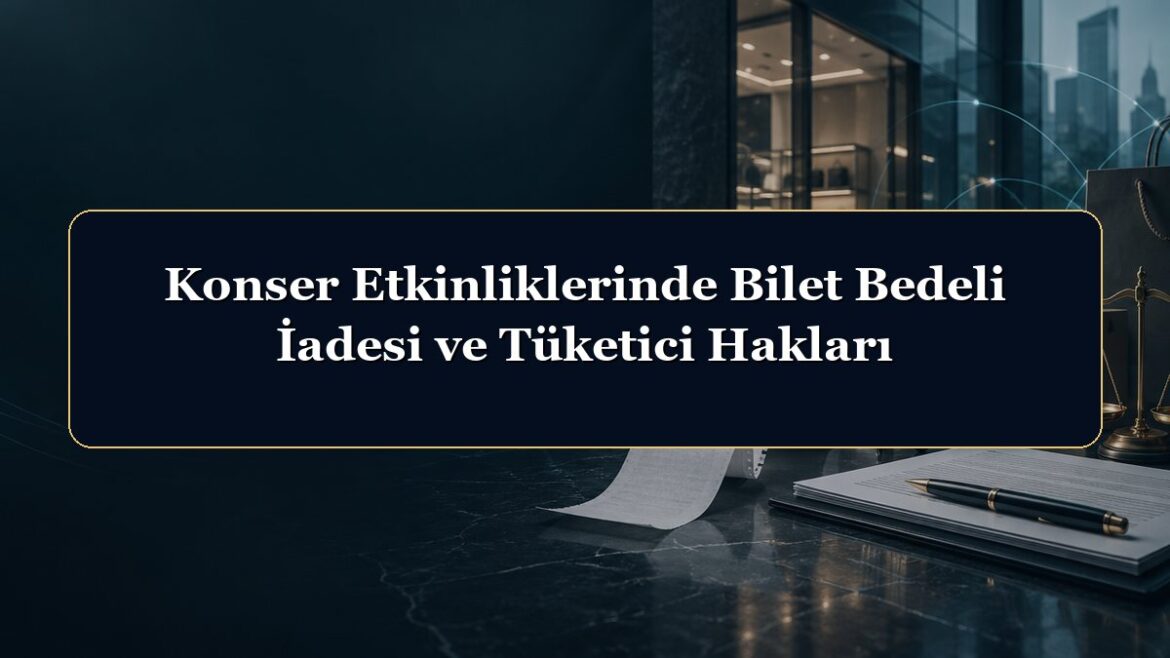 Konser Etkinliklerinde Bilet Bedeli İadesi ve Tüketici Hakları