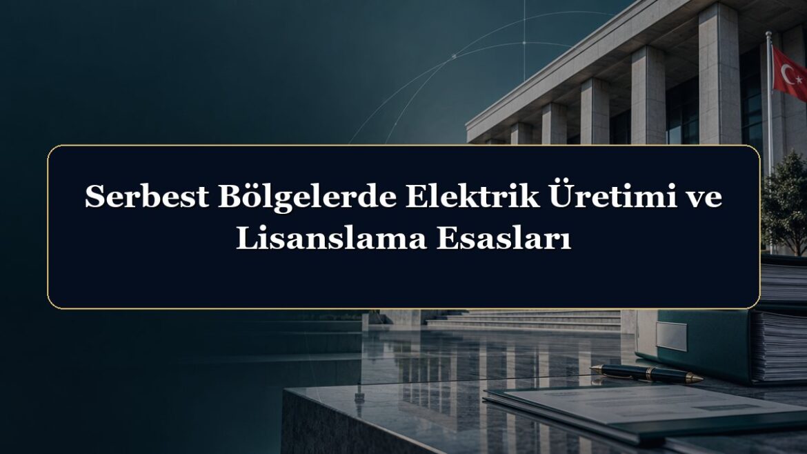 Serbest Bölgelerde Elektrik Üretimi ve Lisanslama Esasları