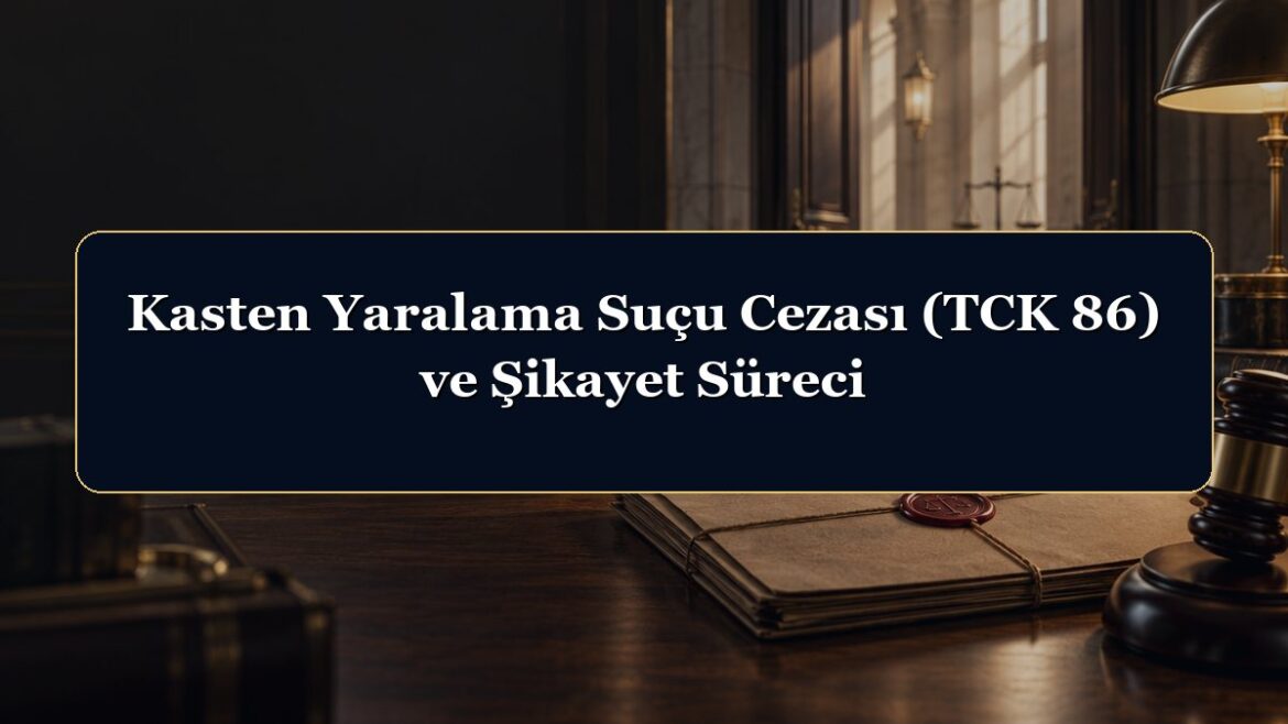 Kasten Yaralama Suçu Cezası (TCK 86) ve Şikayet Süreci