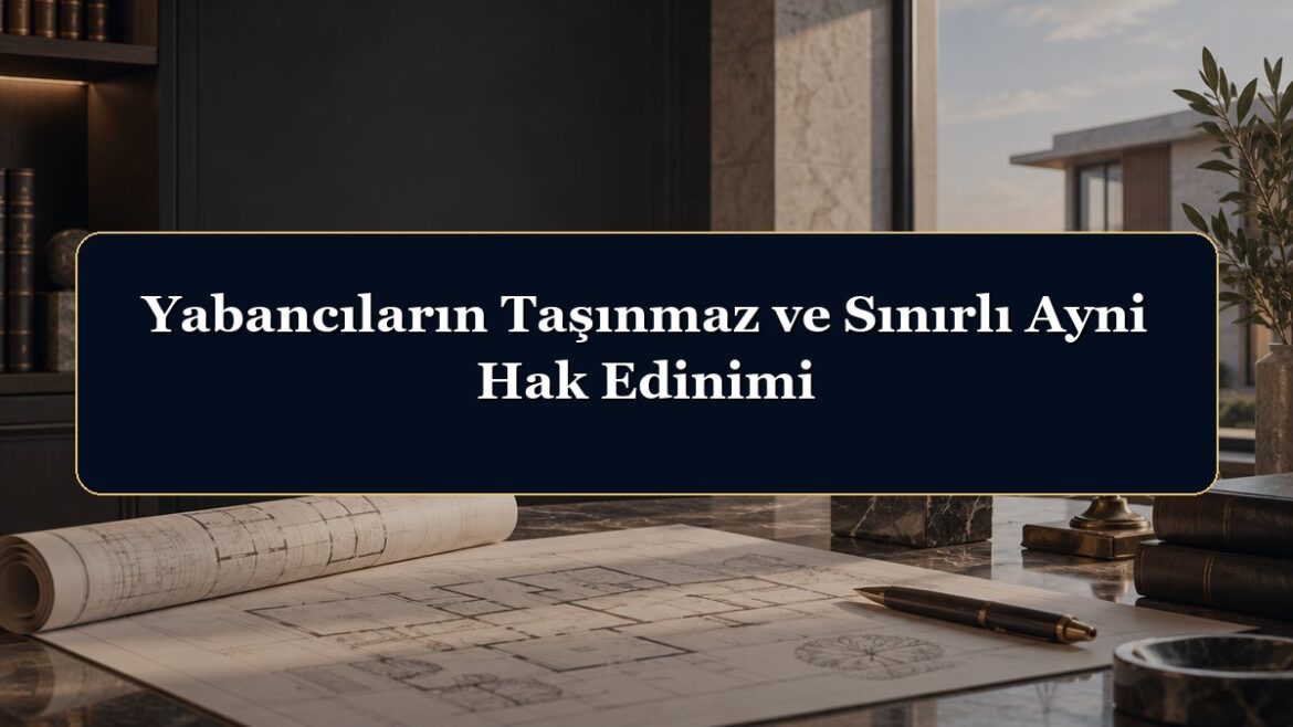 Yabancıların Taşınmaz ve Sınırlı Ayni Hak Edinimi