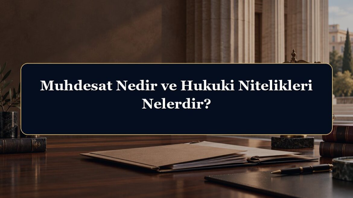 Muhdesat Nedir ve Hukuki Nitelikleri Nelerdir?