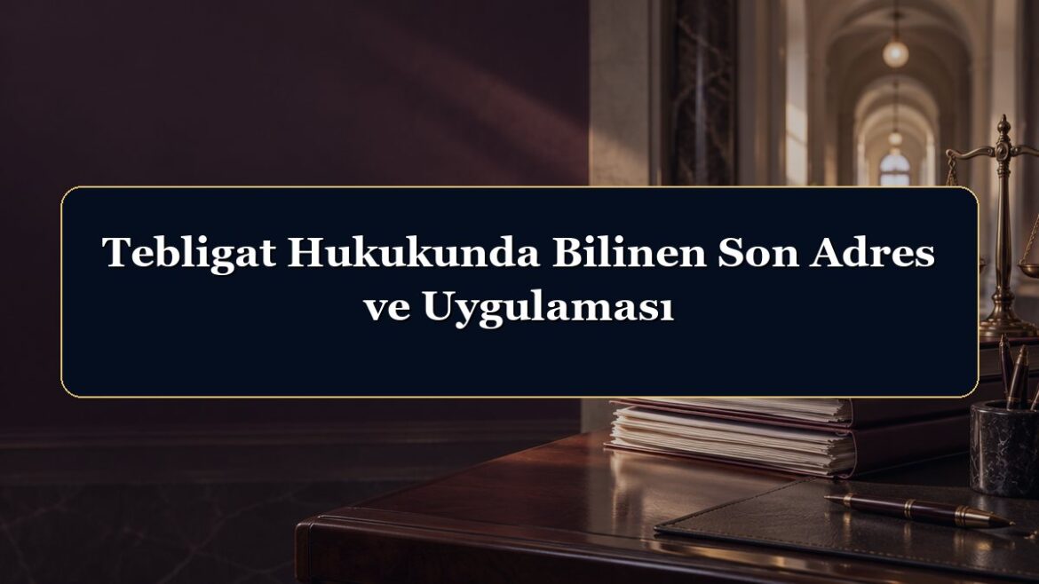 Tebligat Hukukunda Bilinen Son Adres ve Uygulaması